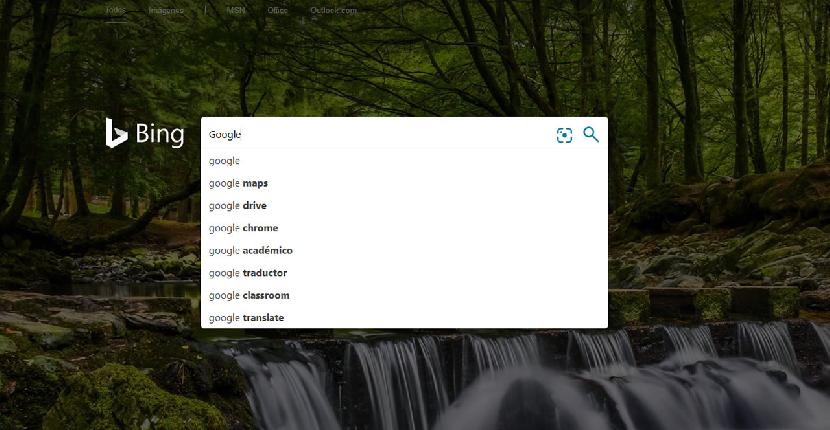 Google es la palabra más buscada en el buscador Bing